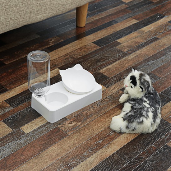 500ml Pet Smart Feed Automatic Water Dispenser Plastic Pet Bowl