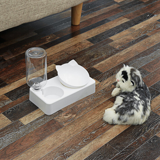 500ml Pet Smart Feed Automatic Water Dispenser Plastic Pet Bowl