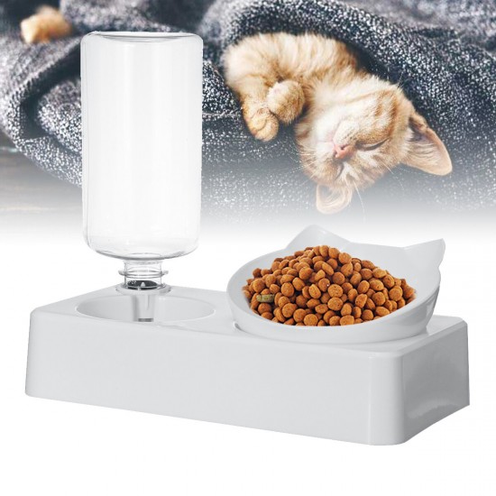500ml Pet Smart Feed Automatic Water Dispenser Plastic Pet Bowl