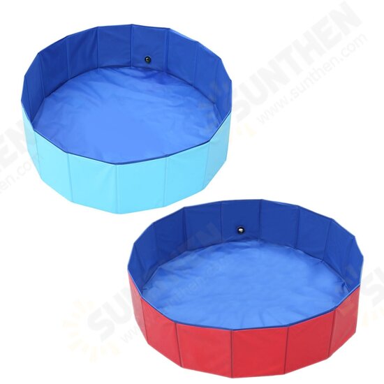 60/100cm Folding Dog Bath Pool Pet Swimming Bath Tub Kiddie Pool for Dogs Cats Kids