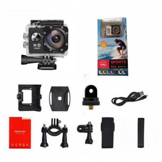 2 Inches 4K HD 1080P Screen Sport Camera Underwater 30m Action DVR Camcorder Waterproof Hunting Camera