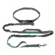 Adjustable Dog Waist Belt Elastic Reflective Pet Leash Jogging Metal D-ring Rope