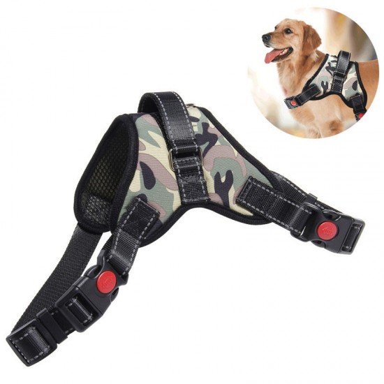 Adjustable Hunting Dog Tactical Vest Nylon Waterproof Pet Puppy Harness Collar Training Traction Rope