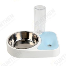 Automatic Water Food Feeder Cat Food Bowl 500ML Water Refill Bottle Pet Dog Anti Vomiting Cat Dish Automatic Water Food Feeder Cat Food Bowl 500ML Water Refill Bottle Pet Dog Anti Vomiting Cat Dish