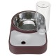 Automatic Water Food Feeder Cat Food Bowl 500ML Water Refill Bottle Pet Dog Anti Vomiting Cat Dish