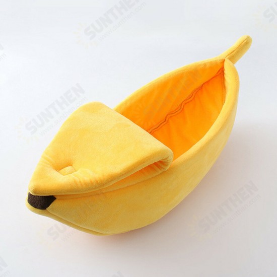 Banana Cat Bed Warm Durable Portable Pet Basket Dog Cushion Pet Supplies