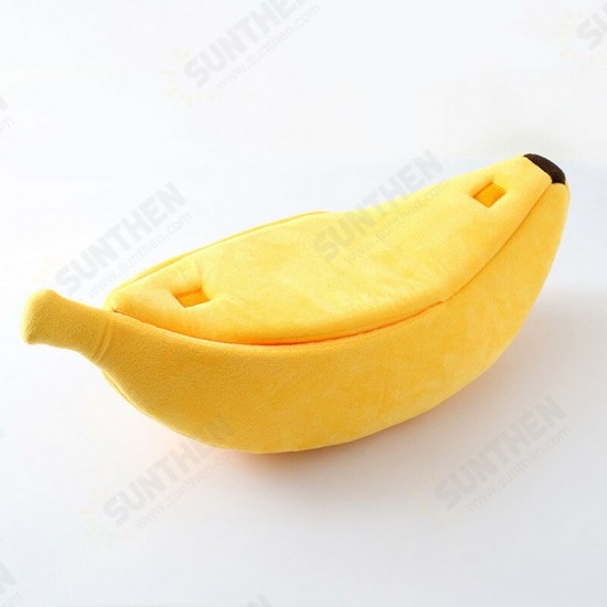 Banana Cat Bed Warm Durable Portable Pet Basket Dog Cushion Pet Supplies