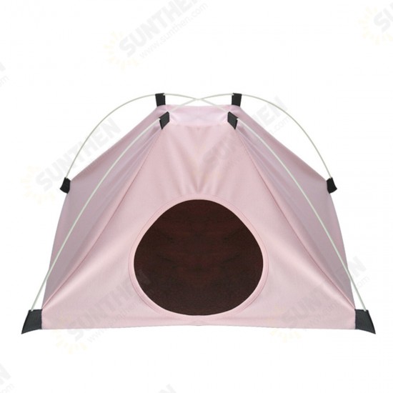 Berber Fleece Folding Pet Tent Washable Puppy Cat Play Teepee Mat Dog Cat Sleeping Pad