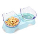 Cat Double Bowl Non-slip Pet Food Water Feeder Dish Elevated Stand Pet Supplies