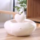 Cat Ear Design 2500ml Porcelain Automatic Circulating Water Dispenser Pet Bowl Water Cute Fountain Pet Drinking Supplies With Noise Reduction Pum