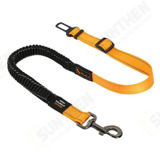 74-142cm Adjustable Pet Leashes Dog Car Seat Belt Traction Rope Walking Leading Collar