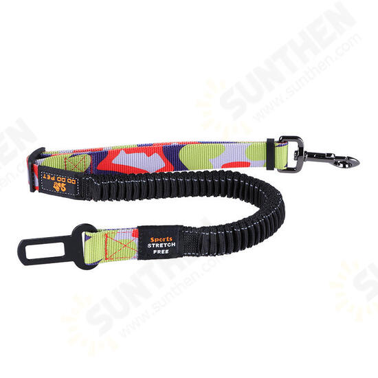 74-142cm Adjustable Pet Leashes Dog Car Seat Belt Traction Rope Walking Leading Collar