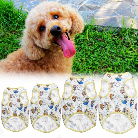 Dog Clothes Comfortable Breathable Summer Cooling Pet Clothes Pet T-shirt-S/M/L/XL