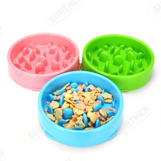 Dog Feeder Slow Eating Pet Bowl Non-Toxic Preventing Choking Healthy Design Bowl Cat Dog Supplies