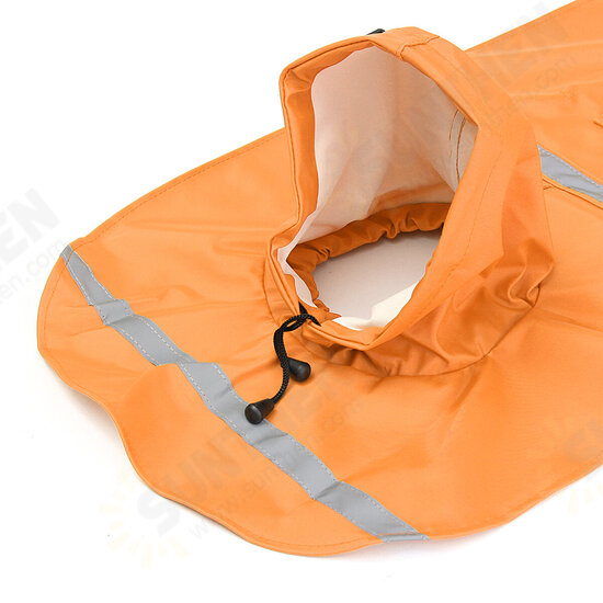 Dog Raincoat Waterproof Hooded Jacket Slicker Poncho for Yorkie Poodle Bichon Pomeranian Schnauzer Corgi