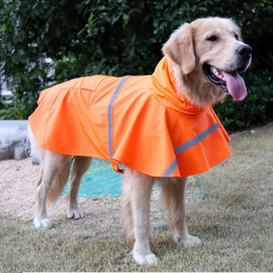 Dog Raincoat Waterproof Hooded Jacket Slicker Poncho for Yorkie Poodle Bichon Pomeranian Schnauzer Corgi
