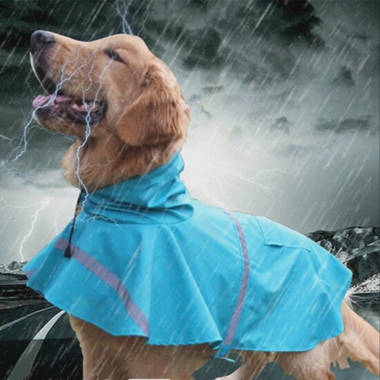 Dog Raincoat Waterproof Hooded Jacket Slicker Poncho for Yorkie Poodle Bichon Pomeranian Schnauzer Corgi