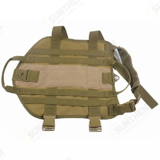 Dog Vest Training Tactical Army Dog Tape Military Dog Clothes Load Bearing Harness Outdoor Training Leash