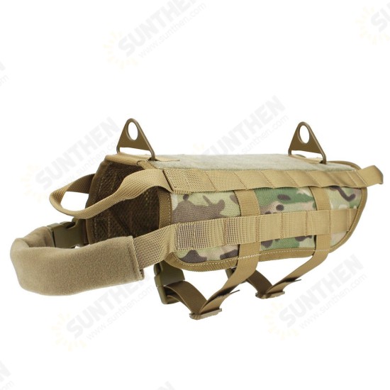 Dog Vest Training Tactical Army Dog Tape Military Dog Clothes Load Bearing Harness Outdoor Training Leash