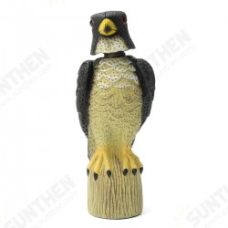 Fake Owl Hunting Shooting Decoy Deterrent Repeller Decor With Head Move in Wind