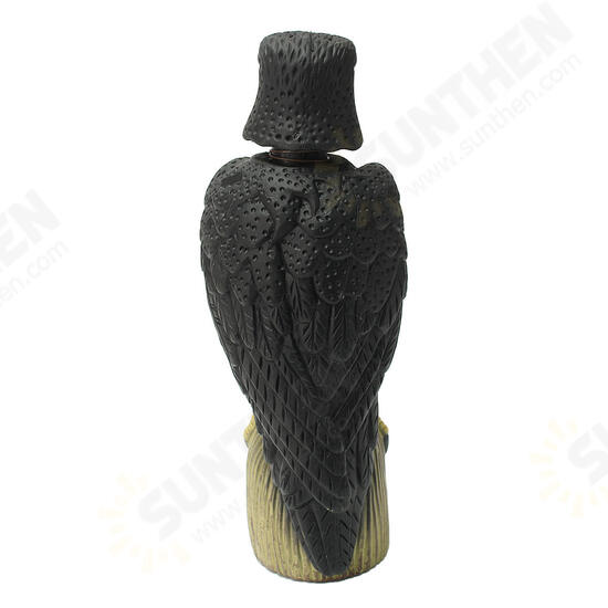 Fake Owl Hunting Shooting Decoy Deterrent Repeller Decor With Head Move in Wind