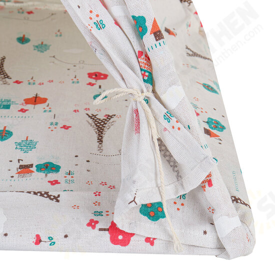 Foldable Linen Pet Bed Tent Dog House Bed Washable Puppy Cat Play Indoor Teepee Mat Foldable Linen Pet Bed Tent Dog House Bed Washable Puppy Cat Play Indoor Teepee Mat