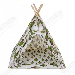 Foldable Linen Pet Bed Tent Dog House Bed Washable Puppy Cat Play Indoor Teepee Mat Foldable Linen Pet Bed Tent Dog House Bed Washable Puppy Cat Play Indoor Teepee Mat