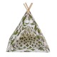 Foldable Linen Pet Bed Tent Dog House Bed Washable Puppy Cat Play Indoor Teepee Mat Foldable Linen Pet Bed Tent Dog House Bed Washable Puppy Cat Play Indoor Teepee Mat