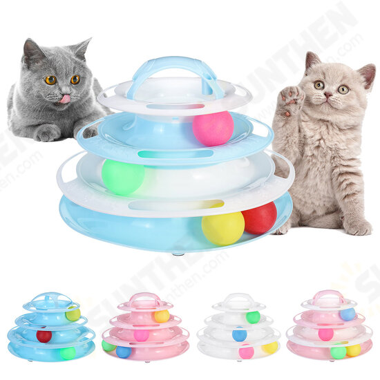 Four-layer Cat Turntable Cat Toy Funny Interactive Amusement Ball Pet Supplies