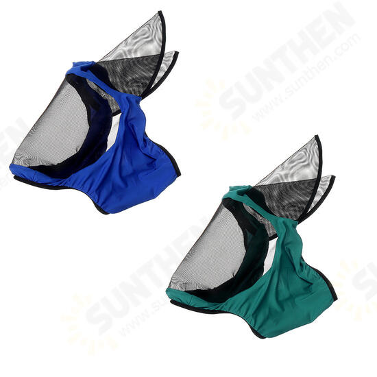 Full Face Anti UV Anti Fly Horse Mask Ear Cover Armour Mesh