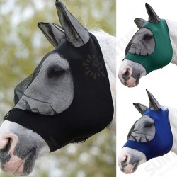 Full Face Anti UV Anti Fly Horse Mask Ear Cover Armour Mesh