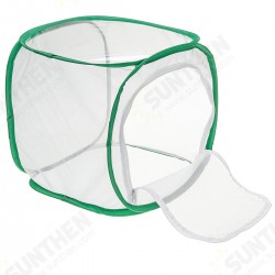 Green Collapsible Insect Habitat Cage Butterfly Mesh Transparent Surface Portable Zipper Cage Plant Breeding Net Prey Storage Basket Anti Bird Net Green Collapsible Insect Habitat Cage Butterfly Mesh Transparent Surface Portable Zipper Cage Plant Breeding Net Prey Storage Basket Anti Bird Net