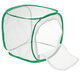 Green Collapsible Insect Habitat Cage Butterfly Mesh Transparent Surface Portable Zipper Cage Plant Breeding Net Prey Storage Basket Anti Bird Net