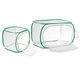 Green Collapsible Insect Habitat Cage Butterfly Mesh Transparent Surface Portable Zipper Cage Plant Breeding Net Prey Storage Basket Anti Bird Net