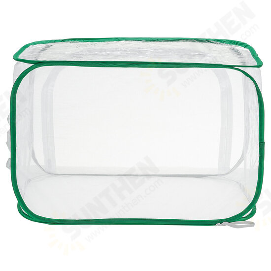 Green Collapsible Insect Habitat Cage Butterfly Mesh Transparent Surface Portable Zipper Cage Plant Breeding Net Prey Storage Basket Anti Bird Net