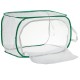 Green Collapsible Insect Habitat Cage Butterfly Mesh Transparent Surface Portable Zipper Cage Plant Breeding Net Prey Storage Basket Anti Bird Net