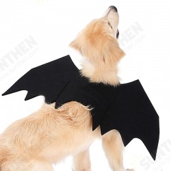Halloween Cat Bat Wings Collar Harness Decor Puppy Pet Cat Black Bat Dress Up Funny Wing Cat Clothes Halloween Cat Bat Wings Collar Harness Decor Puppy Pet Cat Black Bat Dress Up Funny Wing Cat Clothes