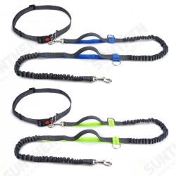 Hands Dog Leash Running Jogging Waist Belt Pet Training Elastic Leashes Dog Training Stick