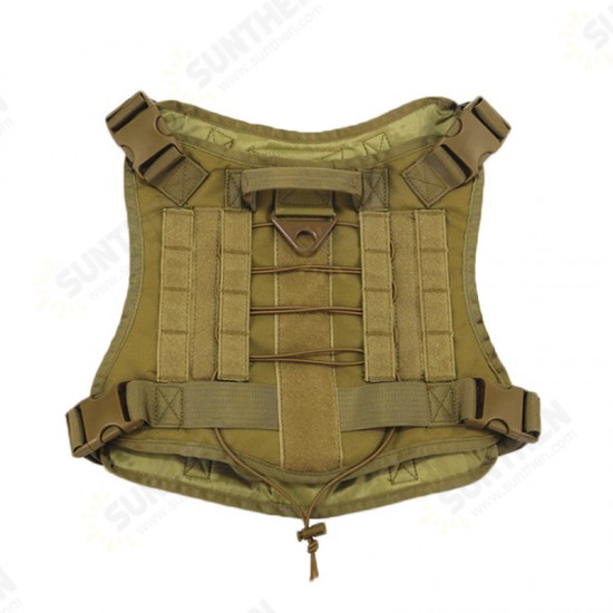 Hunting Dog Military Camouflage Tactical Vest Pet Dog Clothes Outdoor Training Molle Dog Harness