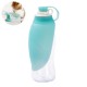 560ml Portable Pet Water Bottle Silicone Leaf Pet Dog Bottles Bowl