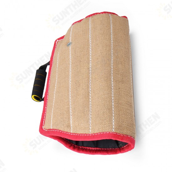 Jute Thickened Pet Dog Training Arm Sleeve With Handle Durable Stable Dog Bite Sleeve Arm Protection Dog Training Accessories