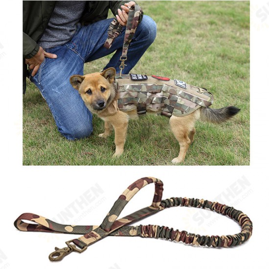 ZY035 1000D Nylon Multi-Function Army Training Dog Bungee Leash Hunting Military Tactical Dog Traction Rope