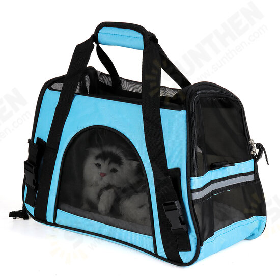 Oxford Cloth Foldable Dog Crate Bag Pet Travel Carrier Tote Bag Puppy Cat Dog Handbag