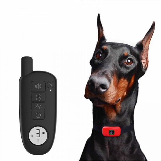 Dog Training Collar IPX7 Waterproof USB Rechargeable 300M Remote Control Training Collar with Beep Vibration and Static Shock