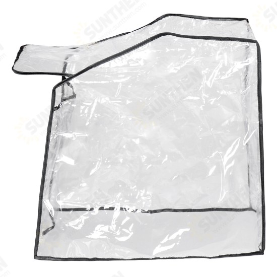 PE+EVA Transparent Dog Stroller Cover Foldable Rainproof Windproof Pet Pushchair Pram Cover PE+EVA Transparent Dog Stroller Cover Foldable Rainproof Windproof Pet Pushchair Pram Cover