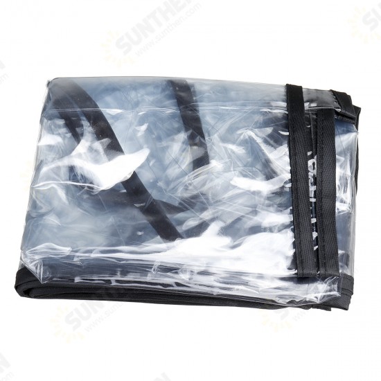 PE+EVA Transparent Dog Stroller Cover Foldable Rainproof Windproof Pet Pushchair Pram Cover PE+EVA Transparent Dog Stroller Cover Foldable Rainproof Windproof Pet Pushchair Pram Cover