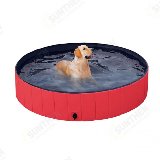 PVC Pet Bath Pool Dog Cat Animal Bath Washing Tub Folding Portable Swimming Pool