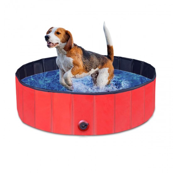 PVC Pet Bath Pool Dog Cat Animal Bath Washing Tub Folding Portable Swimming Pool
