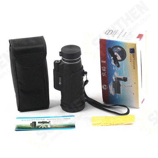 40X60 Monocular Hunting Optic Len Telescope HD Night Vision With Tripod Phone Clip