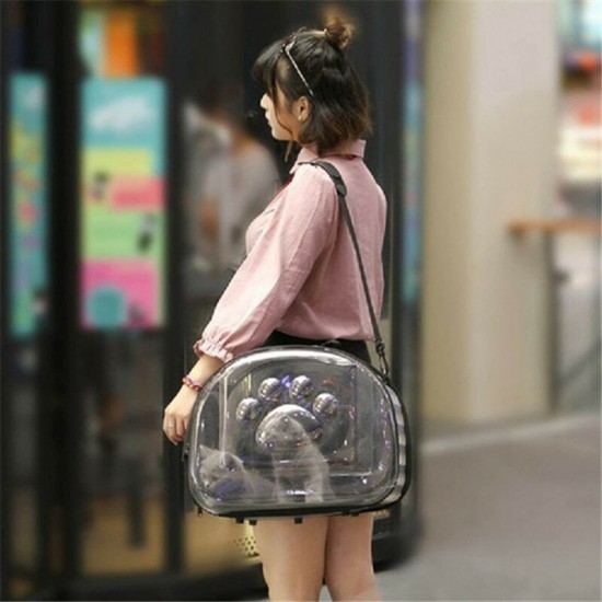 Pet Carrier Bag Transparent Space Capsule Dog Cat Bag Case Handbag Shoulder Backpack Max Load 1.5kg